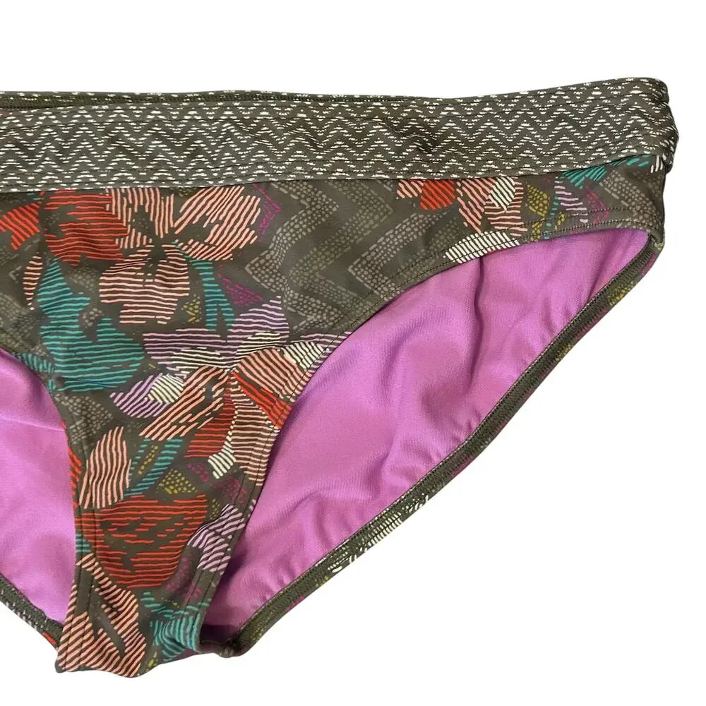 2/$30 Prana Ramba Bikini Swim Bottom Dragonfly Tiki Size XL